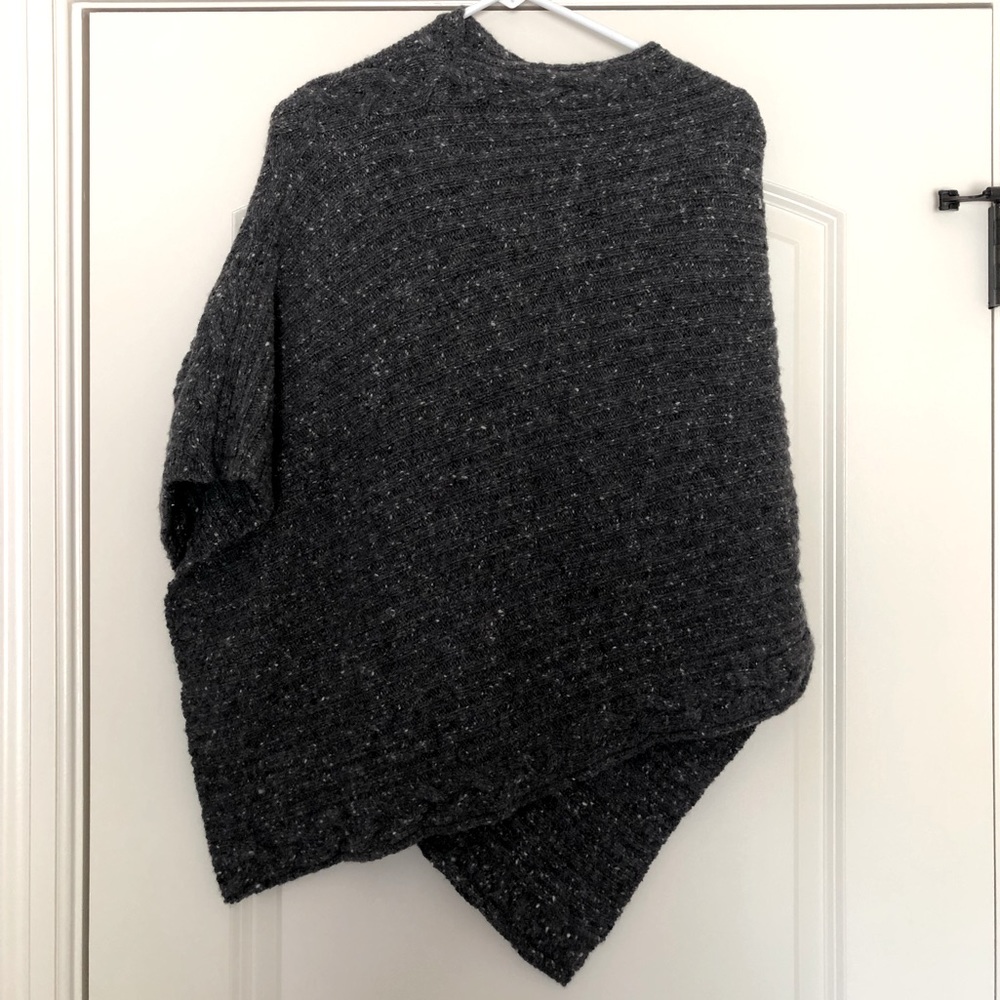 Irish merino wool poncho